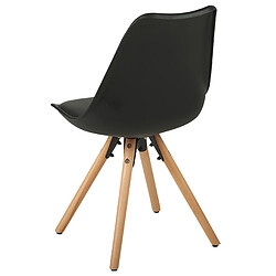 Beliani Chaise de salle à manger Set de 2 Noir DAKOTA pas cher