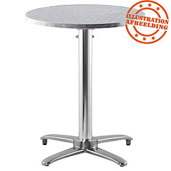 Alterego Pied de table 'PRATIK' 75 en aluminium