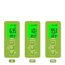 Acheter Justgreenbox Testeur numérique de moniteur de qualité d'eau de mètre de température 5 en 1 pour des aquariums potables de piscines, avec Backlumière