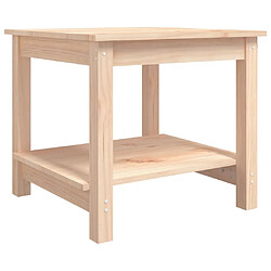 Maison Chic Table basse,Table Console Table d'appoint, Table pour salon 50x50x45 cm Bois massif de pin -MN37419