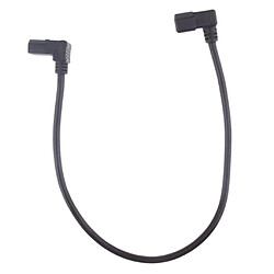 Universel IEC C14 Mâle à C13 Femelle Convertisseur Adaptateur Extension PDU Puissance Angled Câbles 0.6Meter