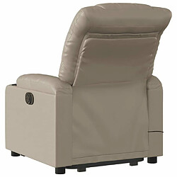 Acheter Maison Chic Fauteuil Relax pour salon, Fauteuil inclinable de massage électrique cappuccino similicuir -GKD70445