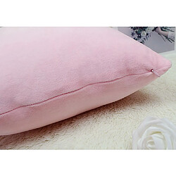 Acheter housse de coussin décorative housse de coussin en velours taie d'oreiller rose 50 x 50 cm