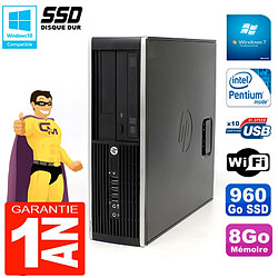 PC HP Compaq Pro 6200 SFF Intel G840 RAM 8Go 960 Go SSD Graveur DVD Wifi W7 - Occasion