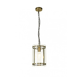 Luminaire Center Suspension 1 ampoule Laiton antique