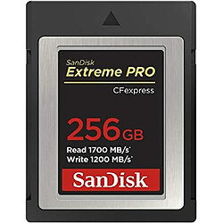 sandisk - cards sdcfexpress 256gb extreme pro 1700mb/s r 1200mb/s w 4x6