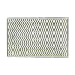 Aubry Gaspard Tapis d'extérieur en polypropylène 120 x 180 cm Diamant - Kaki.