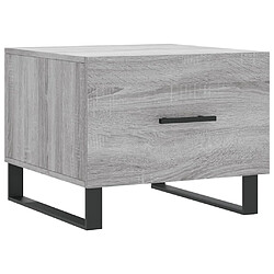 Maison Chic Lot de 2 Tables basses,Table Console pour salon sonoma gris 50x50x40 cm bois d'ingénierie -MN95983 pas cher