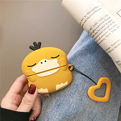 GUPBOO Airpods Coque Housse Étui Protecteur Compatible pour AirPods1/2-Ins dessin animé mignon canard mignon