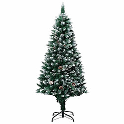 vidaXL Arbre de Noël artificiel pré-éclairé/boules pommes de pin 180cm