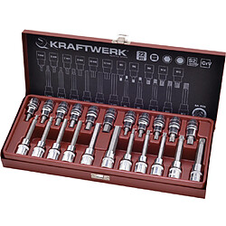 Coffret de douille-embouts 6 pans et XZN 1/2 22 pièces Kraftwerk