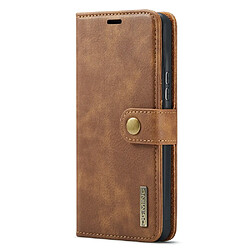 Etui en PU DG.MING magnétique avec support marron pour votre Samsung Galaxy A53 5G