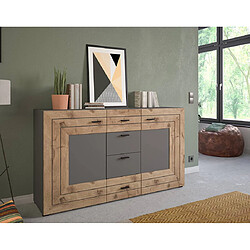 Acheter Bestmobilier Wexford - buffet bas - gris et bois - 160 cm