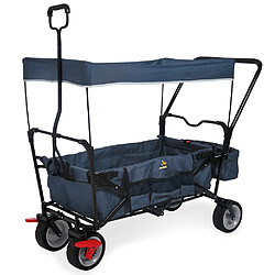 Wagon pliant Pinolino Paxi Dlx Comfort avec frein Bleu Marine