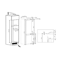 Avis Réfrigérateur combiné intégrable à glissière 275l - art6614sf1 - WHIRLPOOL