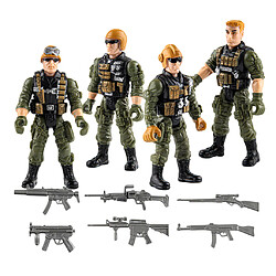 4pcs Articulations Mobiles Soldats De L'armée Jouets Modèle Militaire Jeu De Figurine Jouet