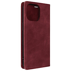 Avizar Étui iPhone 13 Pro Portefeuille Porte-cartes Fonction Support bordeaux