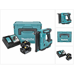 Makita DBN 500 RTJ Cloueur sans fil 15-50 mm 90° 18 V + 2 x Batteries 5,0 Ah + Chargeur + Coffret MakPac