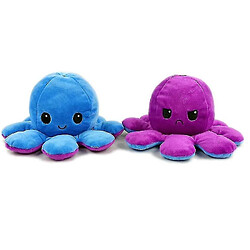 Universal Flip octopus réversible en peluche toyblue / violet