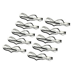 Avis 10 Pcs Coeur Épingle À Cheveux Clip Fer Glisser Grip Barrette Dames Filles