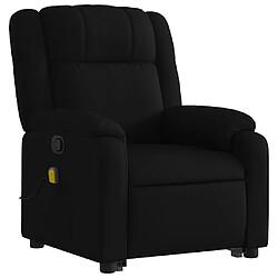 Avis vidaXL Fauteuil de massage inclinable Noir Tissu