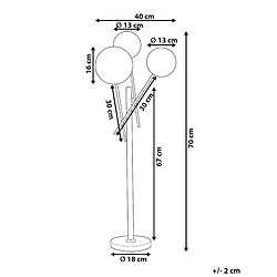 Avis Beliani Lampe de table en métal doré TAMESI