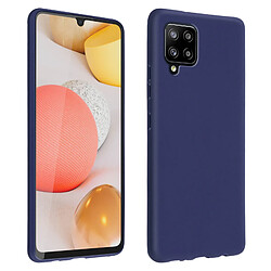 Avizar Coque Galaxy A42 5G Souple Flexible Antichoc Finition Mate Bleu nuit