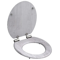 SCHÜTTE Siège de toilette avec fermeture en douceur LIGHT WOOD MDF