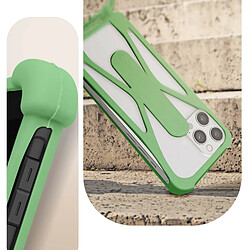 Avis Avizar Coque Cordon Smartphone Universel Silicone Coins bumper Support Vert Clair