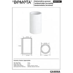 Bemeta - Maison De La Tendance Porte brosse à dents à poser GAMMA en résine 12 x7,2 x7,2 cm