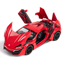 Universal Rouge 1: 24 Moulé sous pression Modèle de voiture Super Running Boy Cadeau Jouet Livraison gratuite Collection |(Rouge)