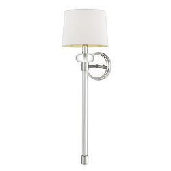 Elstead Lighting Applique murale avec abat-jour nickel poli