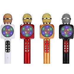 Universal Professional bluetooth wireless microphone handheld speaker karaoke music player(Red)