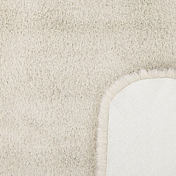 Avis Beliani Tapis en fausse fourrure de lapin beige 60 x 90 cm UNDARA