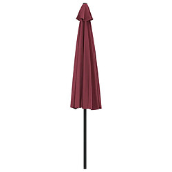 Acheter vidaXL Parasol de balcon mât en aluminium Bordeaux 300x155x223 cm Demi