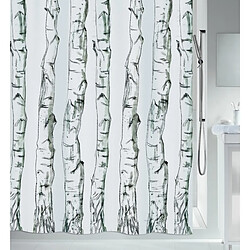 Spirella Rideau de douche Polyester WOOD 180x200cm Noir