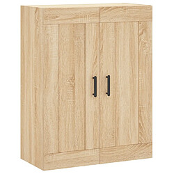 Maison Chic Armoire murale,Meuble de Rangement,Armoire Suspendue chêne sonoma 69,5x34x90 cm bois d'ingénierie -MN15594