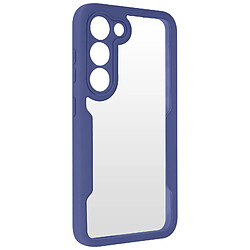 Avizar Coque 360° pour Samsung S23 Dos Rigide Protection Écran Souple Contour bleu