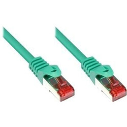 eStars - CAT.6 Patchkabel S/FTP, RJ45, LAN, grün, 0,25m (ES1.1.0025GN)