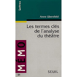 Les termes clés de l'analyse du théâtre