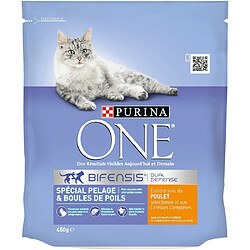 Purina One Spécial Pelage et Boules de Poils Chat adulte Poulet