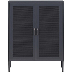 Acheter Venture Home Buffet 2 portes grillagées en acier Misha Gris.