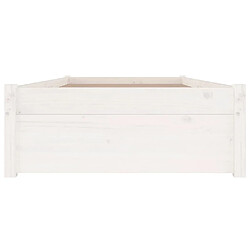 Acheter Maison Chic Lit adulte - Cadre de lit avec tiroirs,Structure du lit Contemporain Blanc 90x200 cm -MN49537