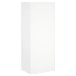 vidaXL Meuble TV mural blanc 40,5x30x102 cm bois d'ingénierie