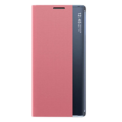 Coque en TPU + PU texture litchi, auto-absorbé rose pour votre Samsung Galaxy S22 Ultra