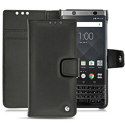 Housse cuir Blackberry Keyone - Rabat portefeuille - Noir ( Nappa / Black ) - NOREVE