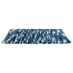 WENKO Tapis de bain design Urdu - L. 60 x l. 90 cm - Bleu