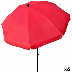 Avis Parasol Aktive Rouge 240 x 230 x 240 cm (6 Unités)