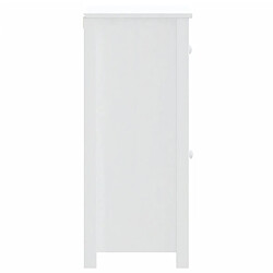 Acheter vidaXL Armoire de salle de bain BERG blanc 40x34x80 cm pin massif