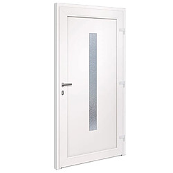 Acheter vidaXL Porte d'entrée anthracite 108x208 cm PVC